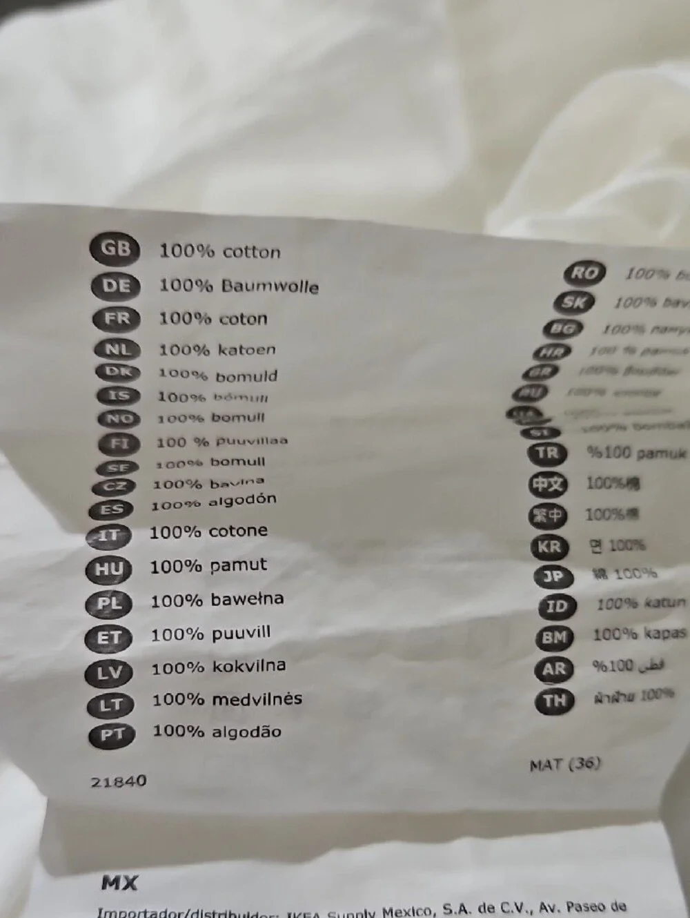 IKEA Ofelia Vass White Cotton Snap Closure King Duvet Standard/Queen Pillow Sham